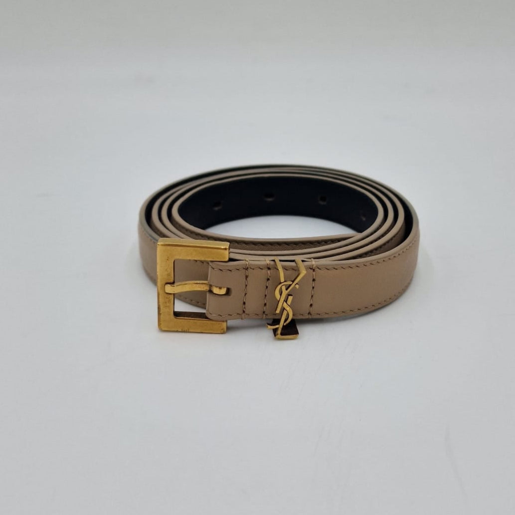 Saint Laurent Cassandre Thin Belt