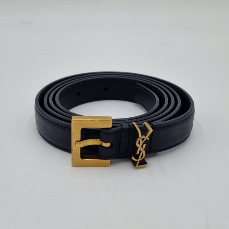 Saint Laurent Cassandre Thin Belt