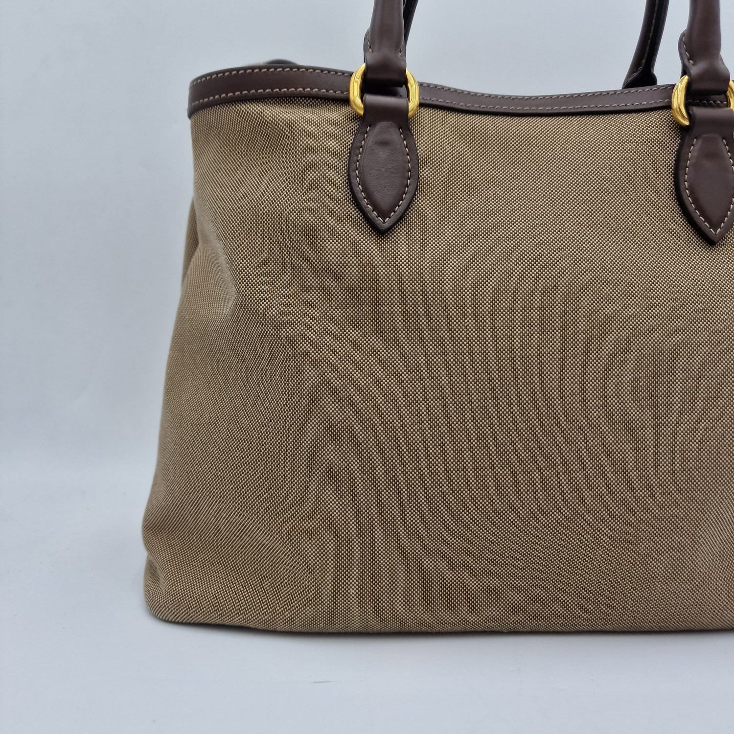 Prada Logo Canvas Tote