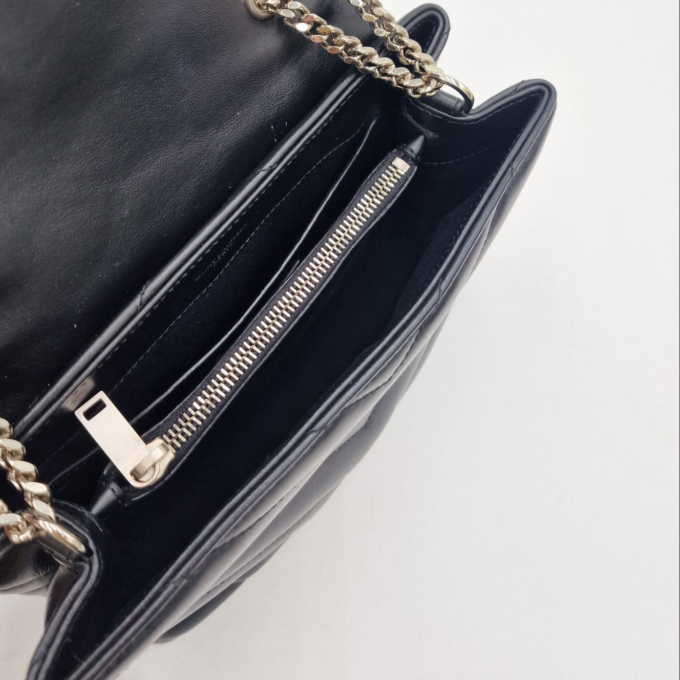 Saint Laurent Loulou Small Leather Bag Black