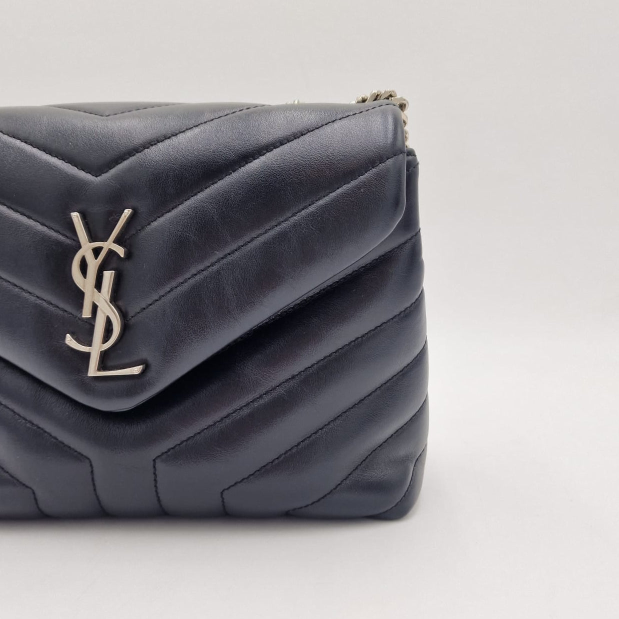 Saint Laurent Loulou Small Leather Bag Black