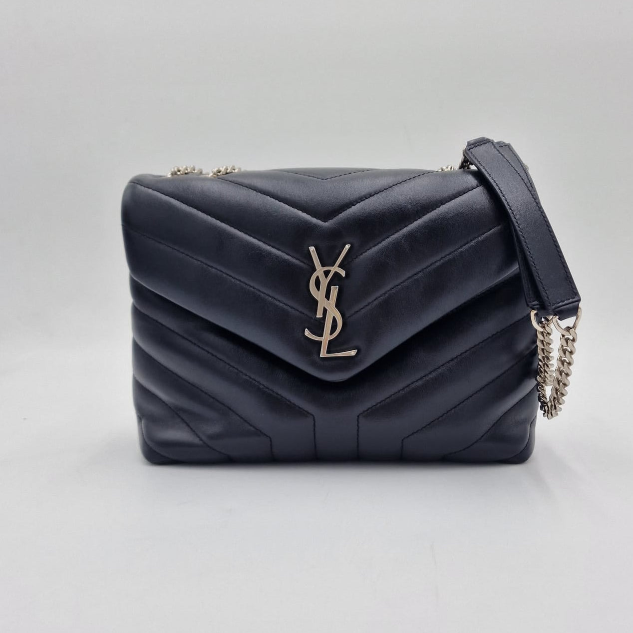 Saint Laurent Loulou Small Leather Bag Black