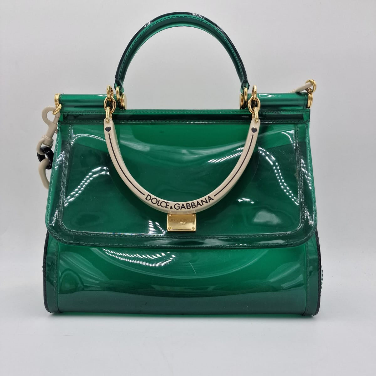 Dolce &amp; Gabbana Sicily Top Handle Bag in PVC 
