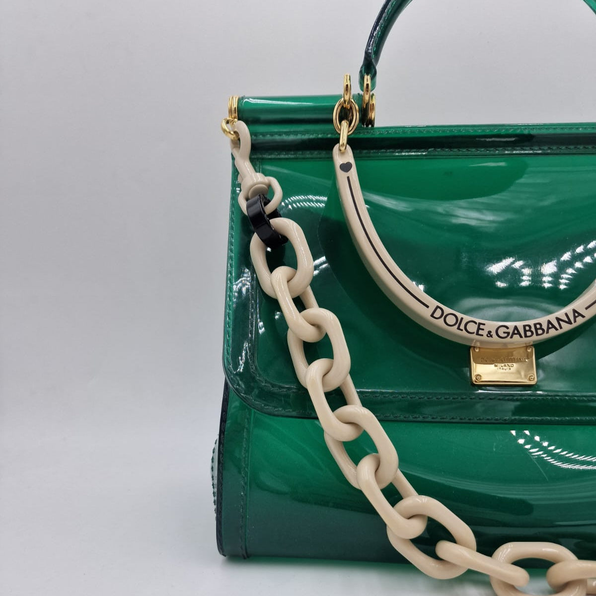 Dolce & Gabbana Sicily Top Handle Bag in PVC