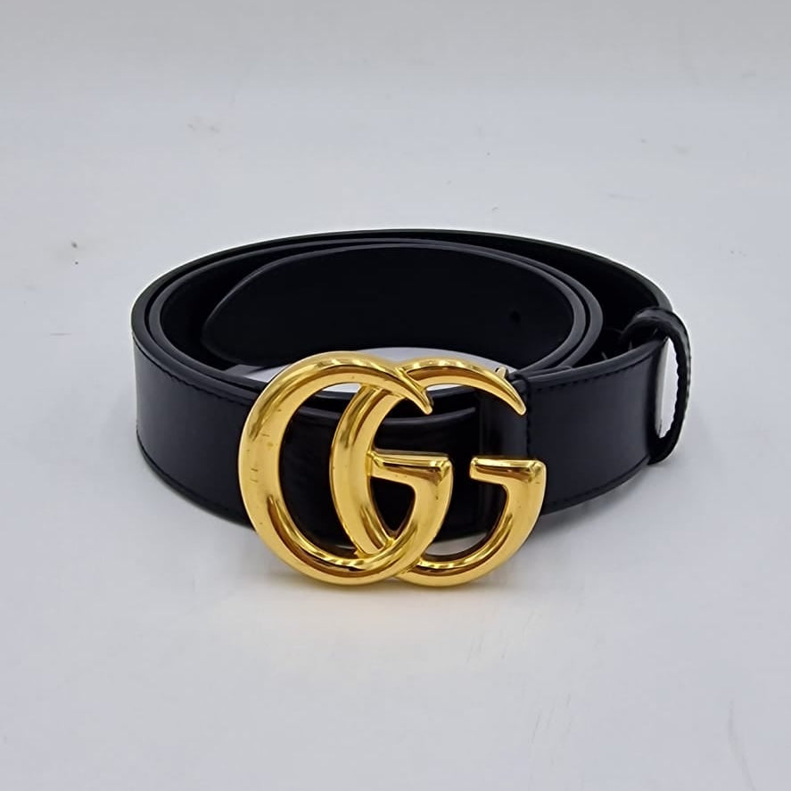 Gucci Double GG Marmont Leather Belt