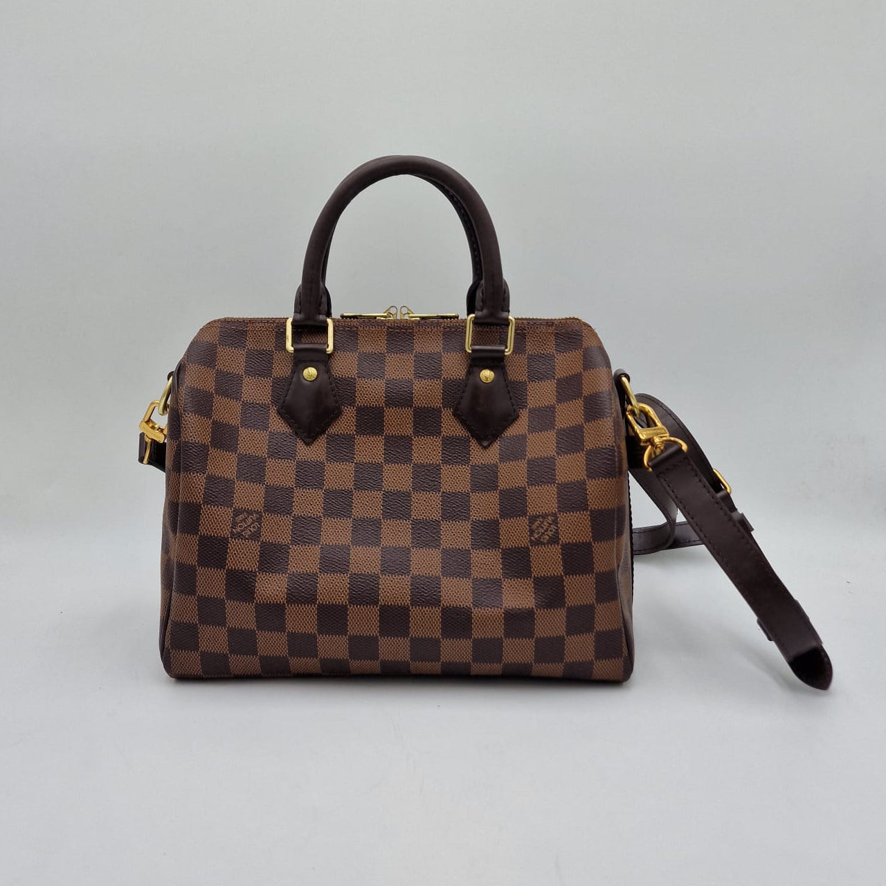 Louis Vuitton Speedy 25 Damier Ebene con correa