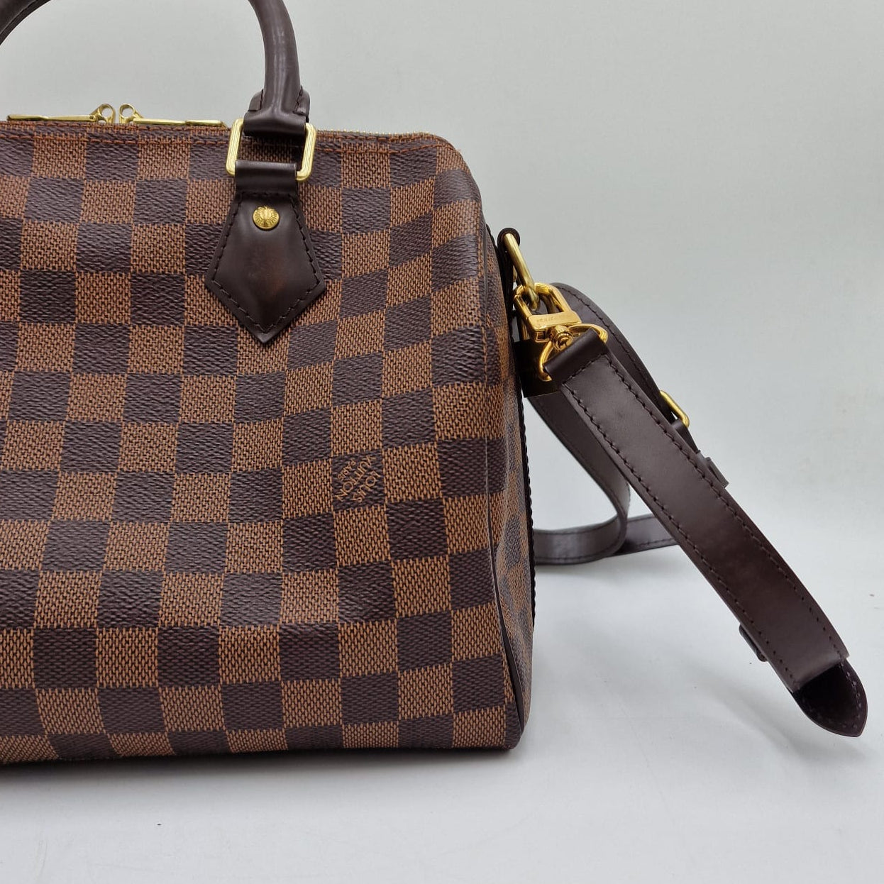 Louis Vuitton Speedy 25 Damier Ebene con correa