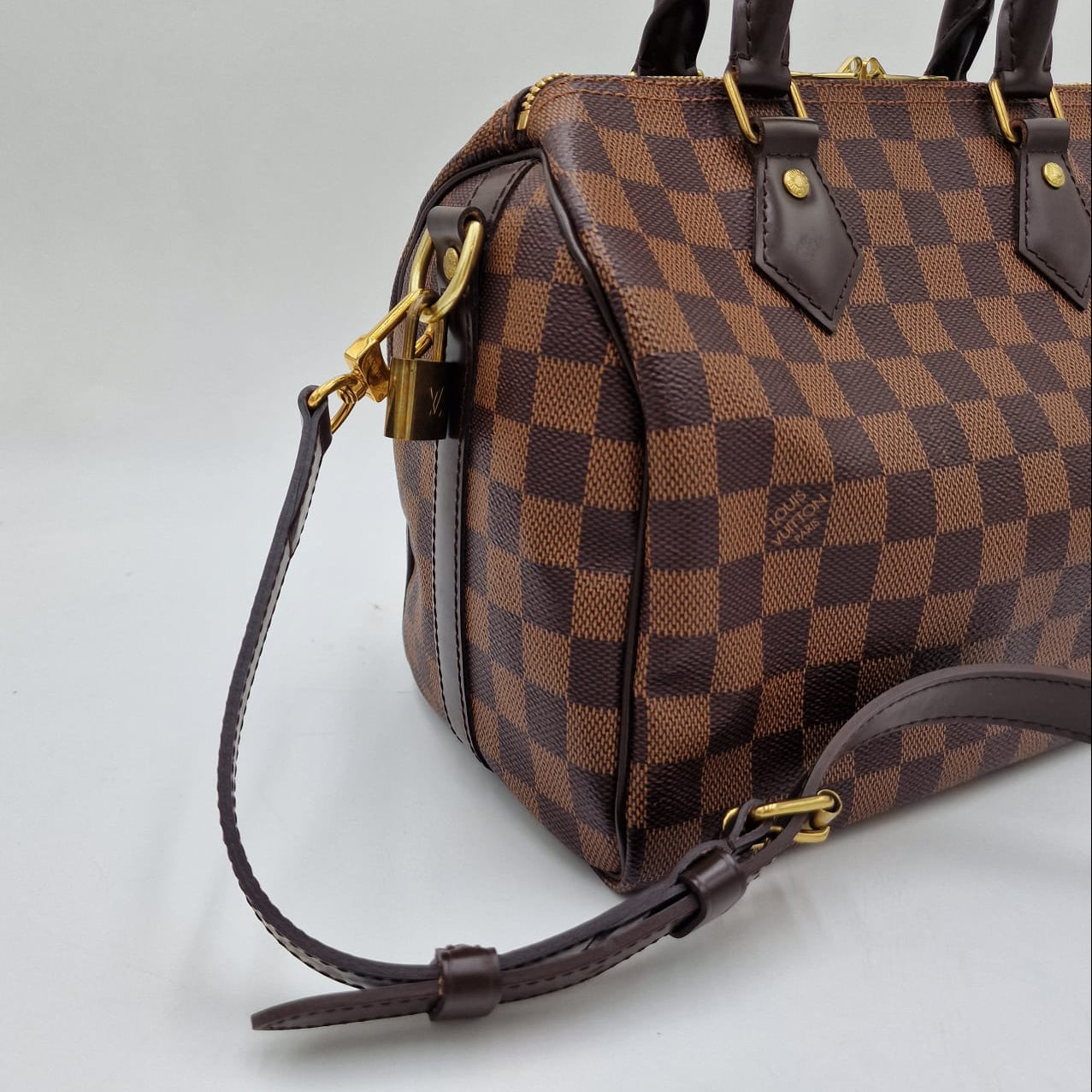 Louis Vuitton Speedy 25 Damier Ebene con correa