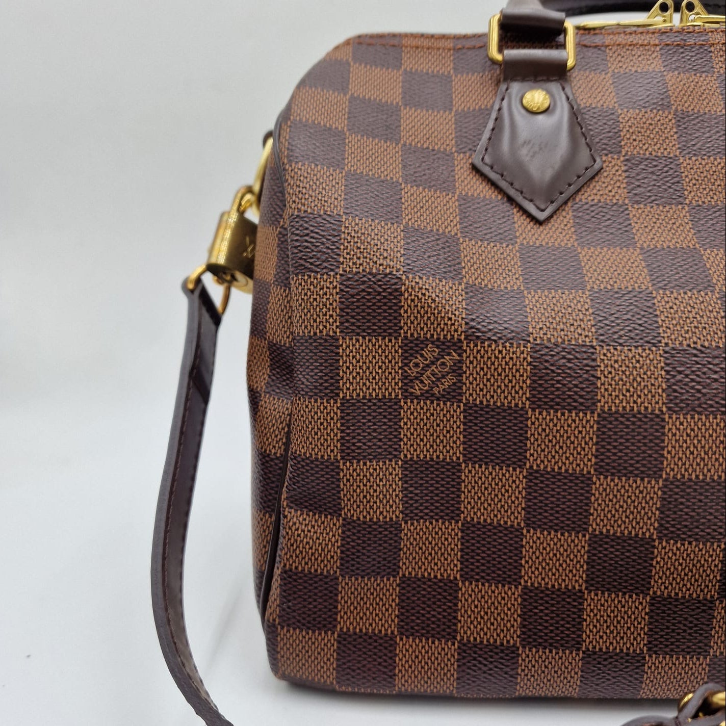 Louis Vuitton Speedy 25 Damier Ebene con correa