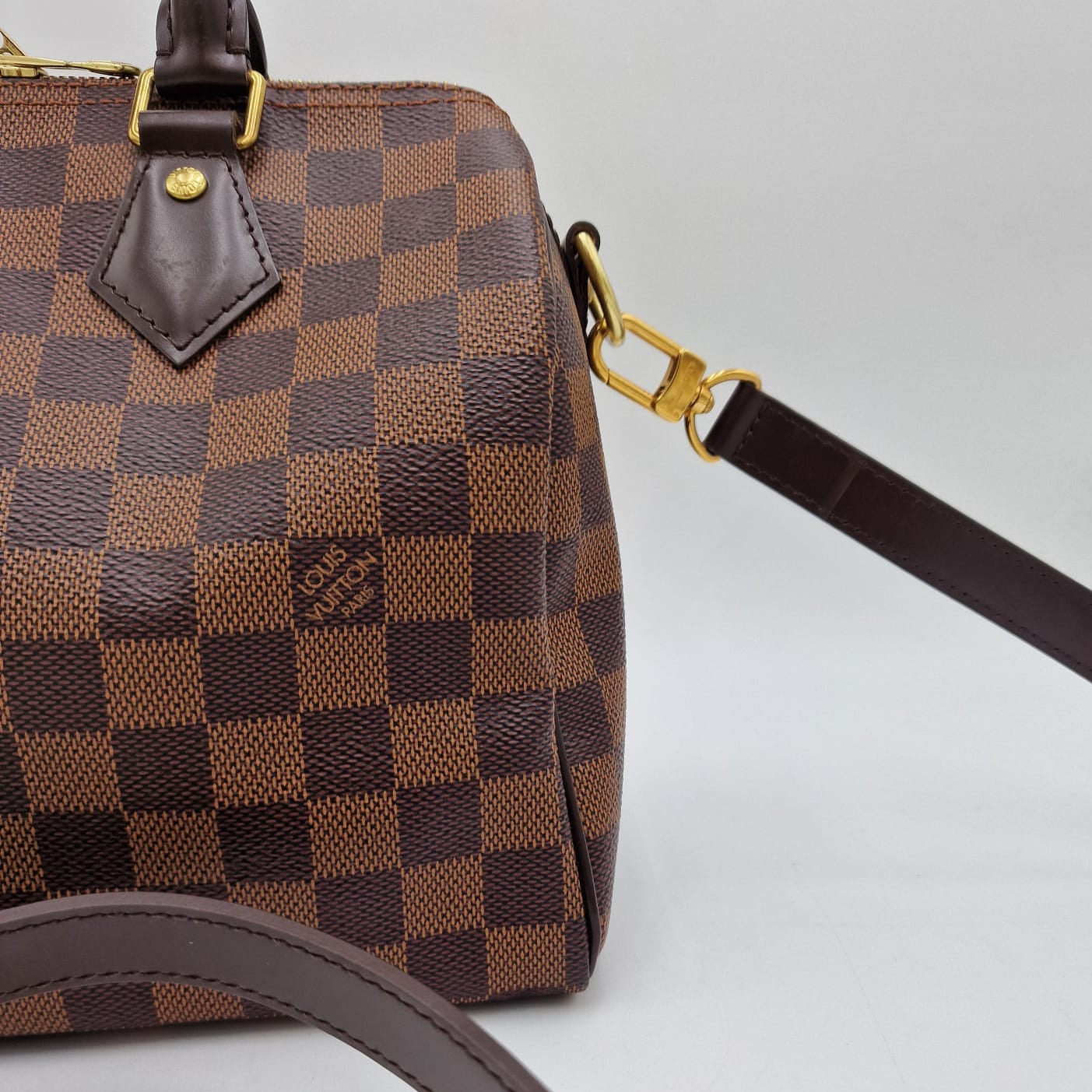 Louis Vuitton Speedy 25 Damier Ebene con correa