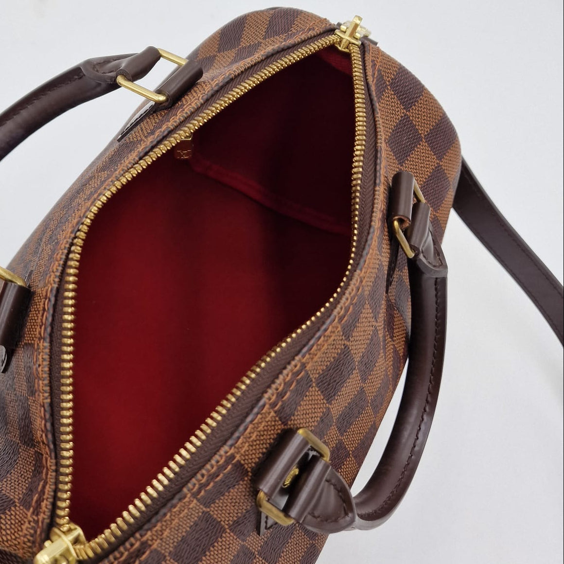 Louis Vuitton Speedy 25 Damier Ebene con correa