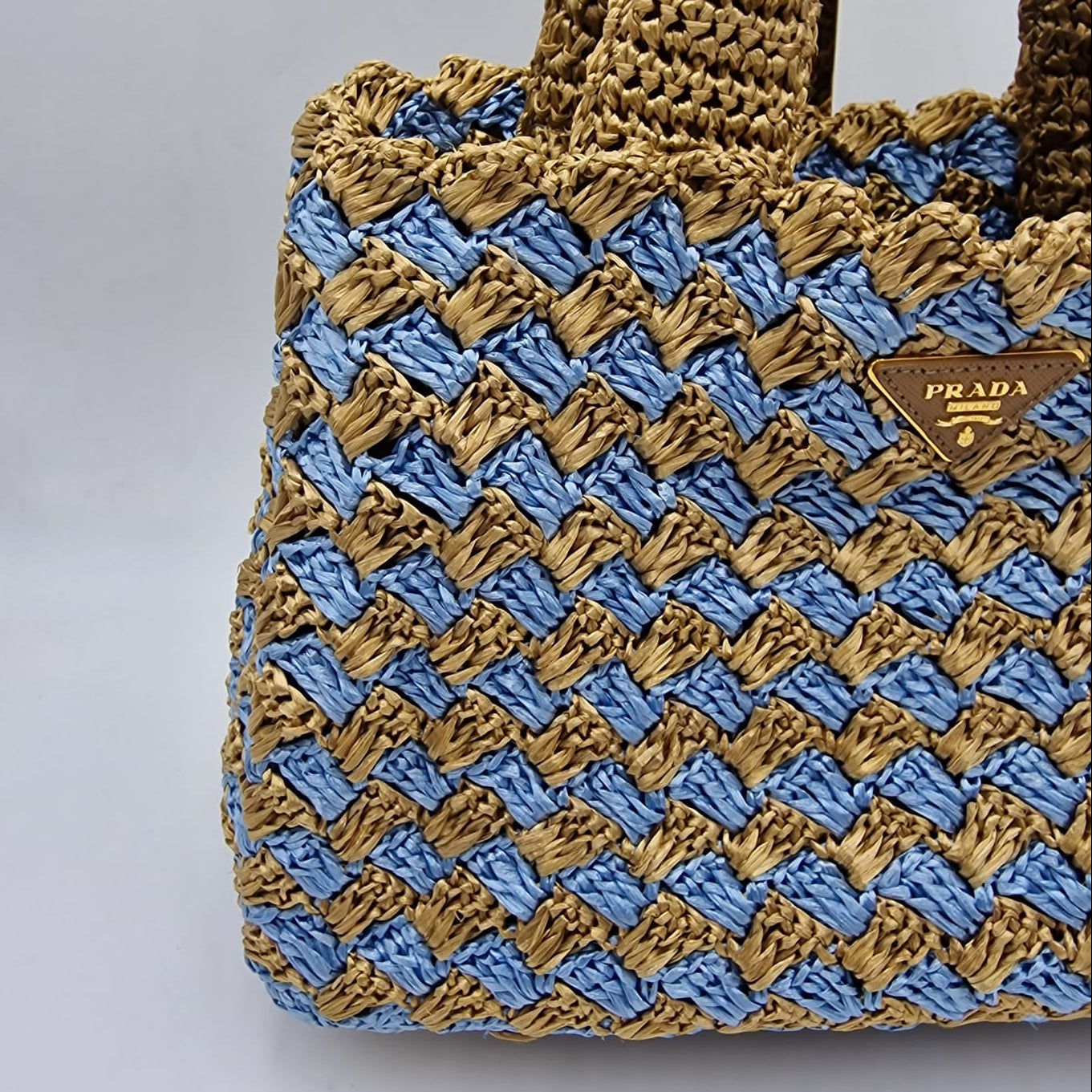 Prada Brown Straw