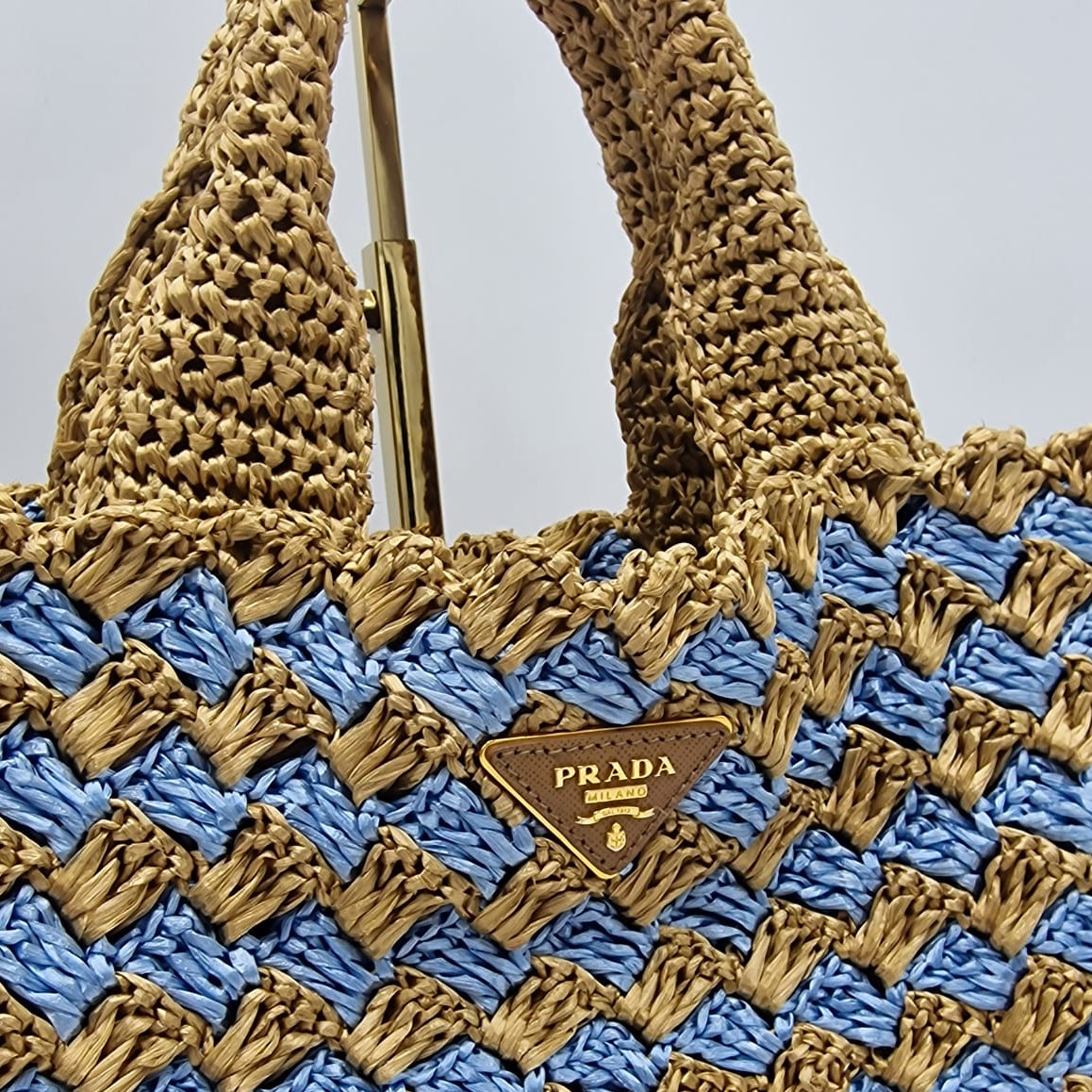 Prada Brown Straw