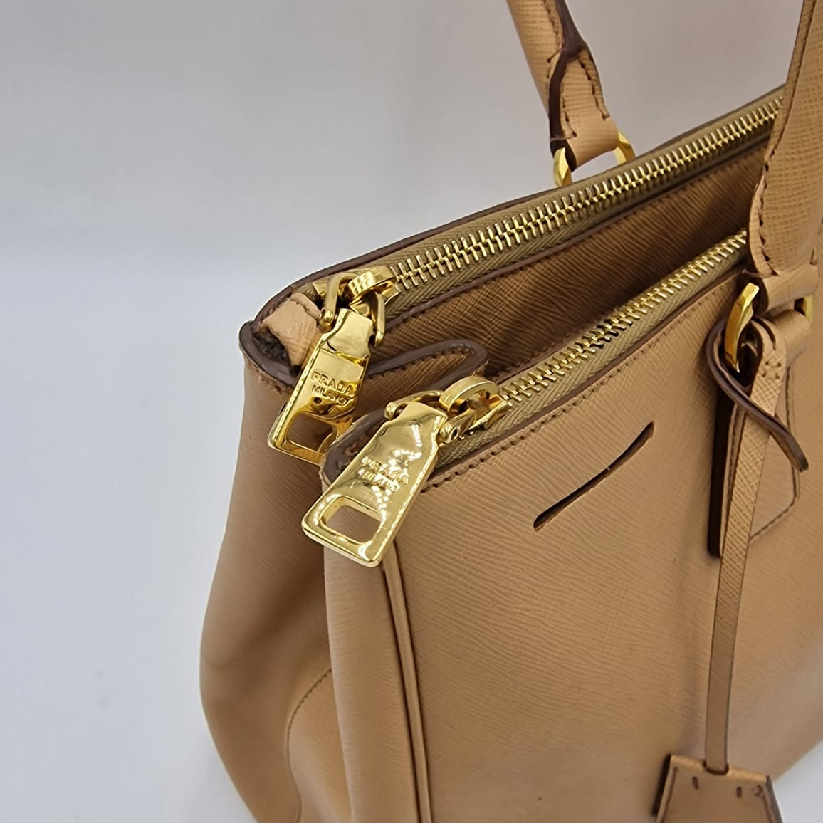 Prada Galleria Bolso De Piel Saffiano Rosa