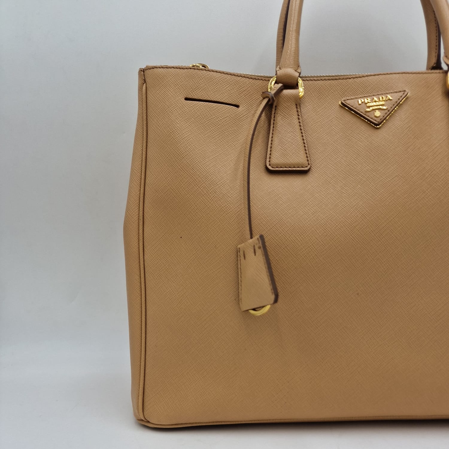 Prada Galleria Bolso De Piel Saffiano Rosa
