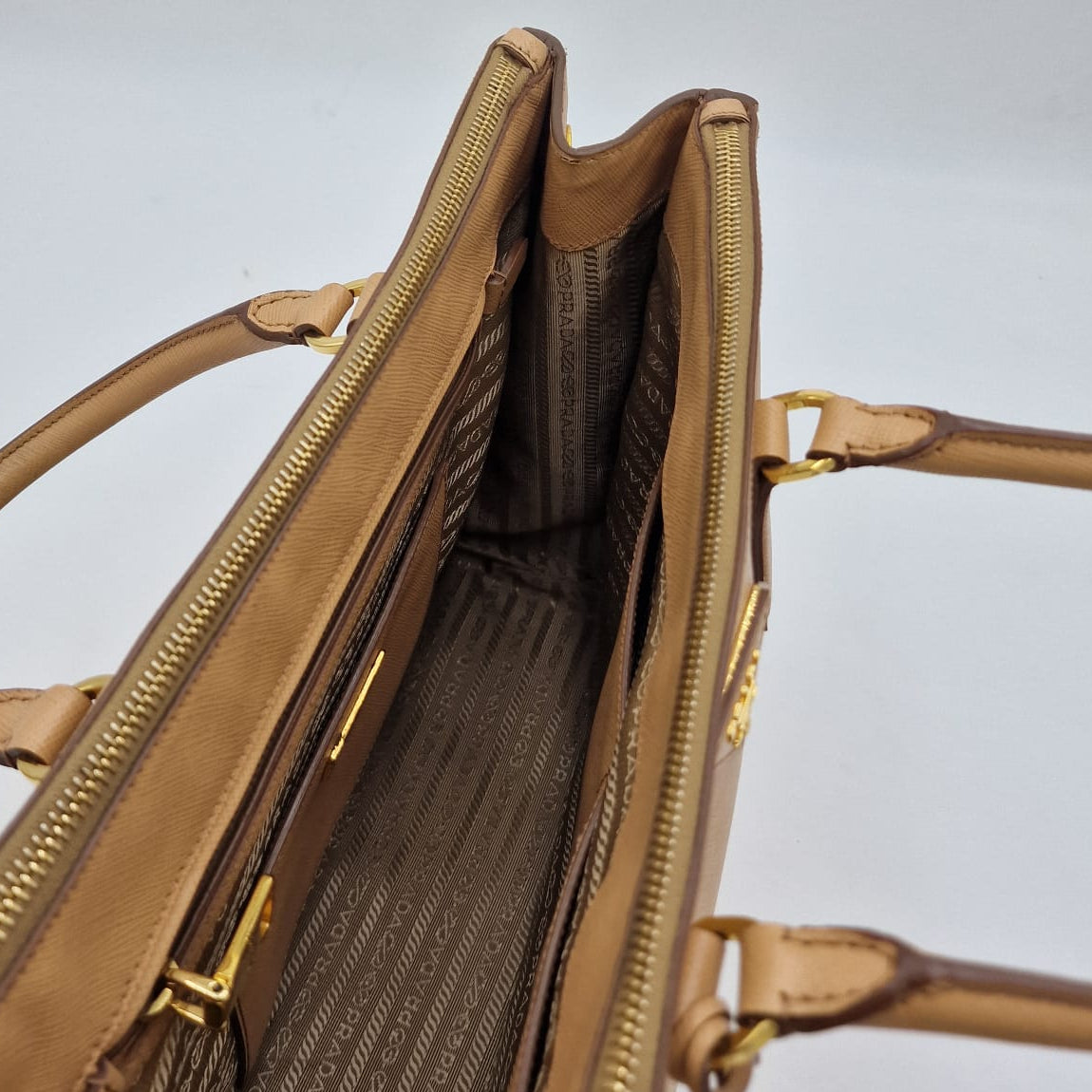 Prada Galleria Bolso De Piel Saffiano Rosa