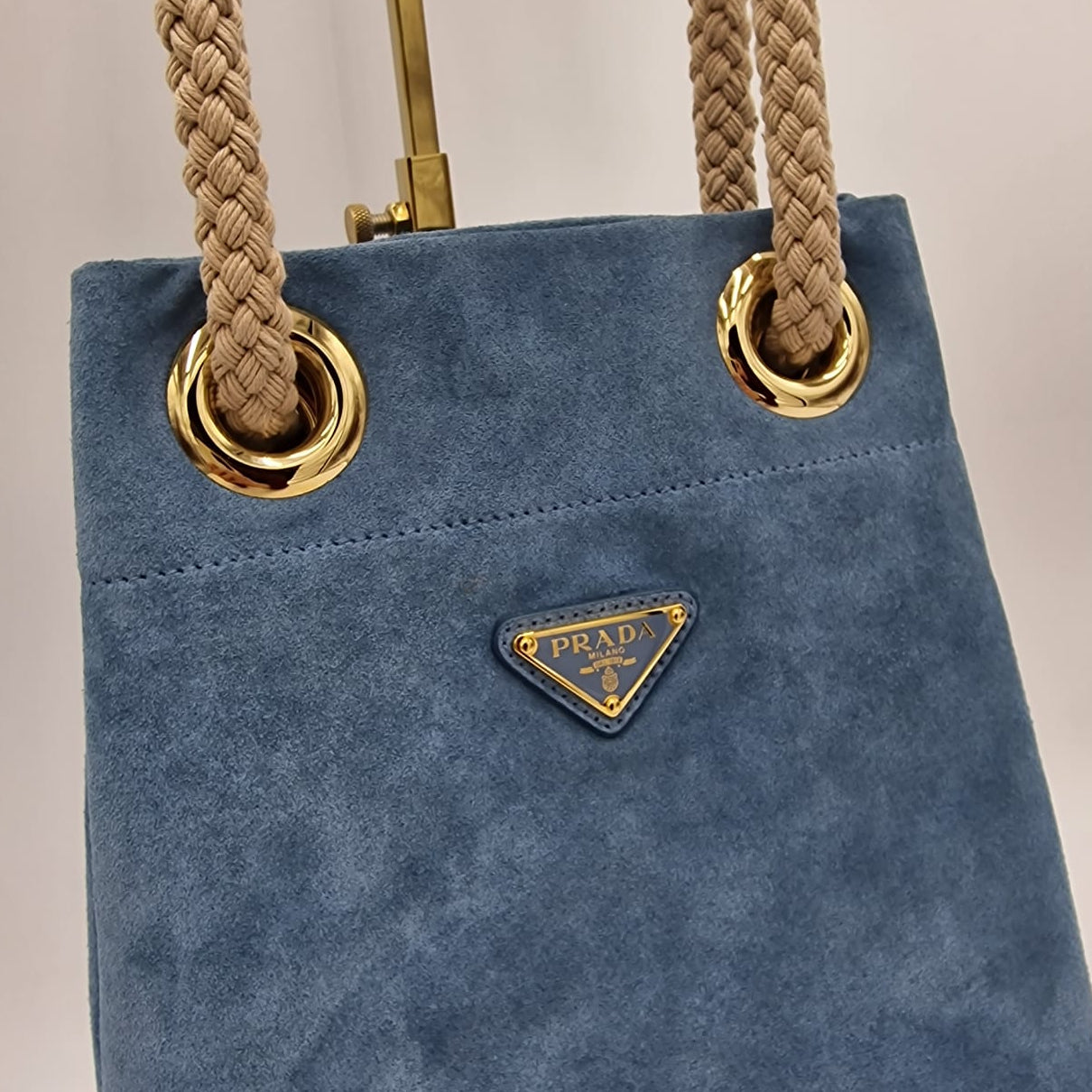 Prada Mariner Suede Bucket