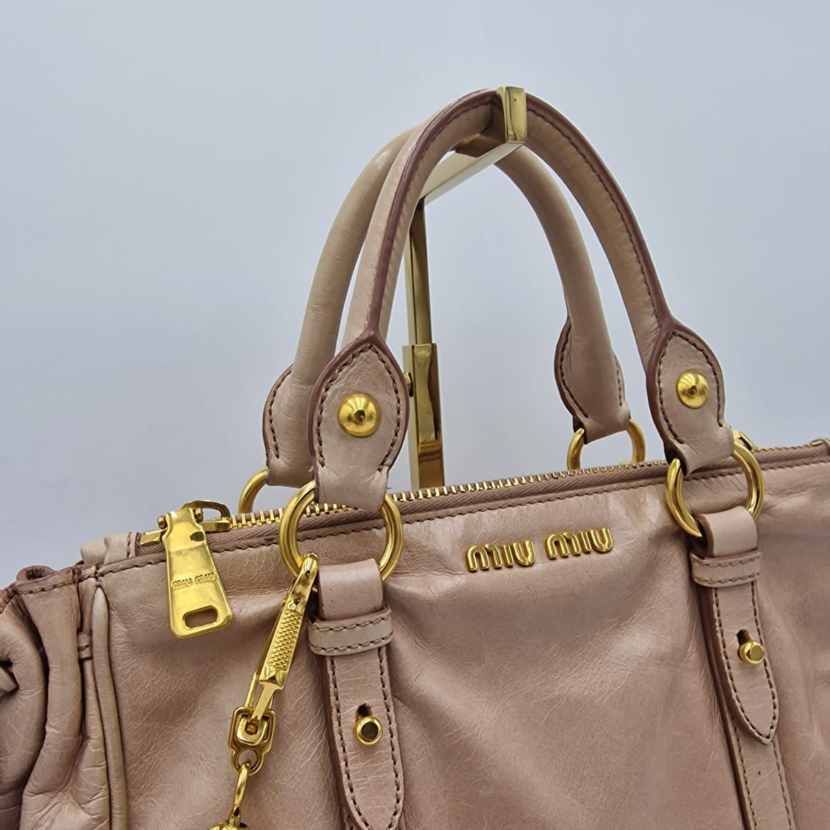 Miu Miu Vitello Shine Tote