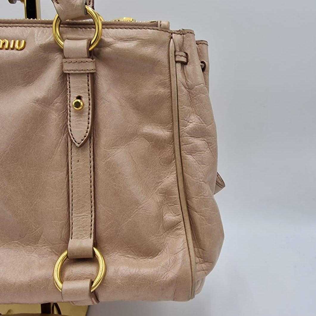 Miu Miu Vitello Shine Tote