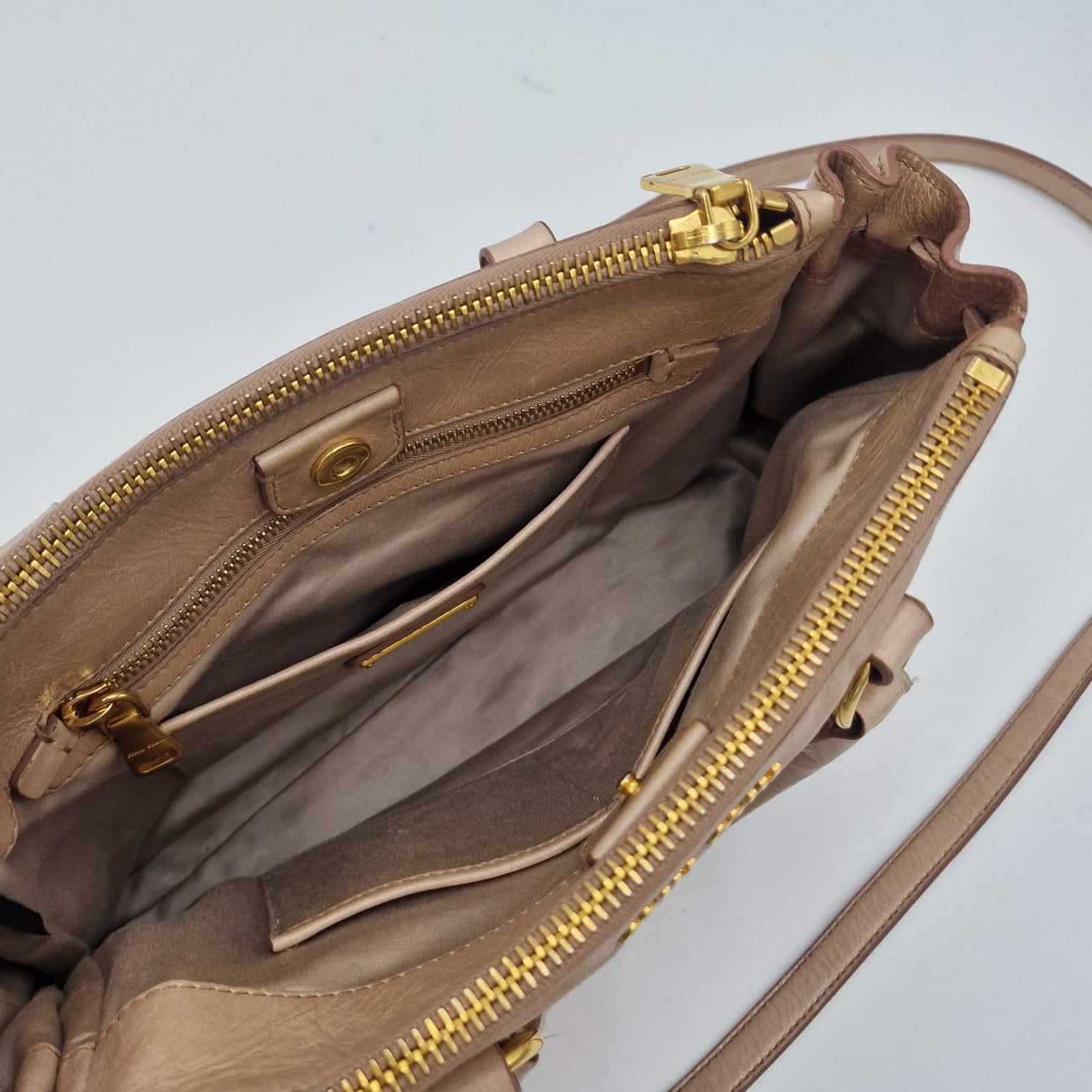 Miu Miu Vitello Shine Tote