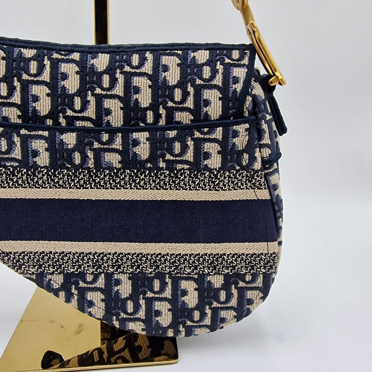 Dior Saddle Bag Blue Oblique