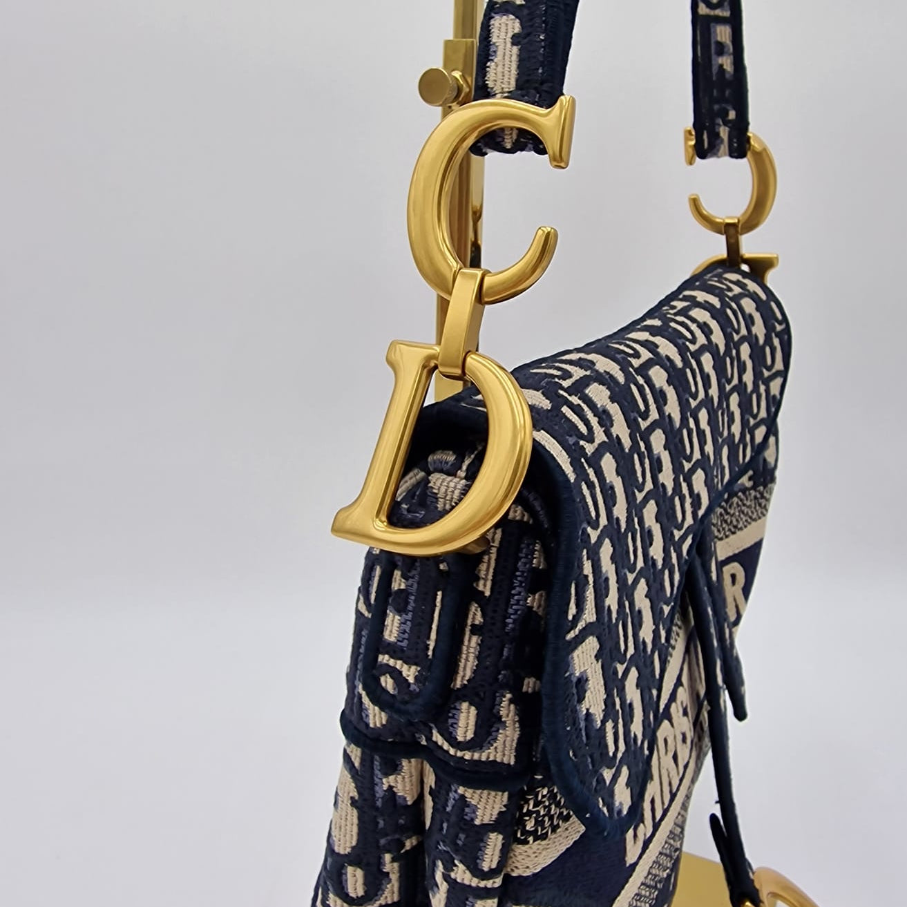 Dior Saddle Bag Blue Oblique