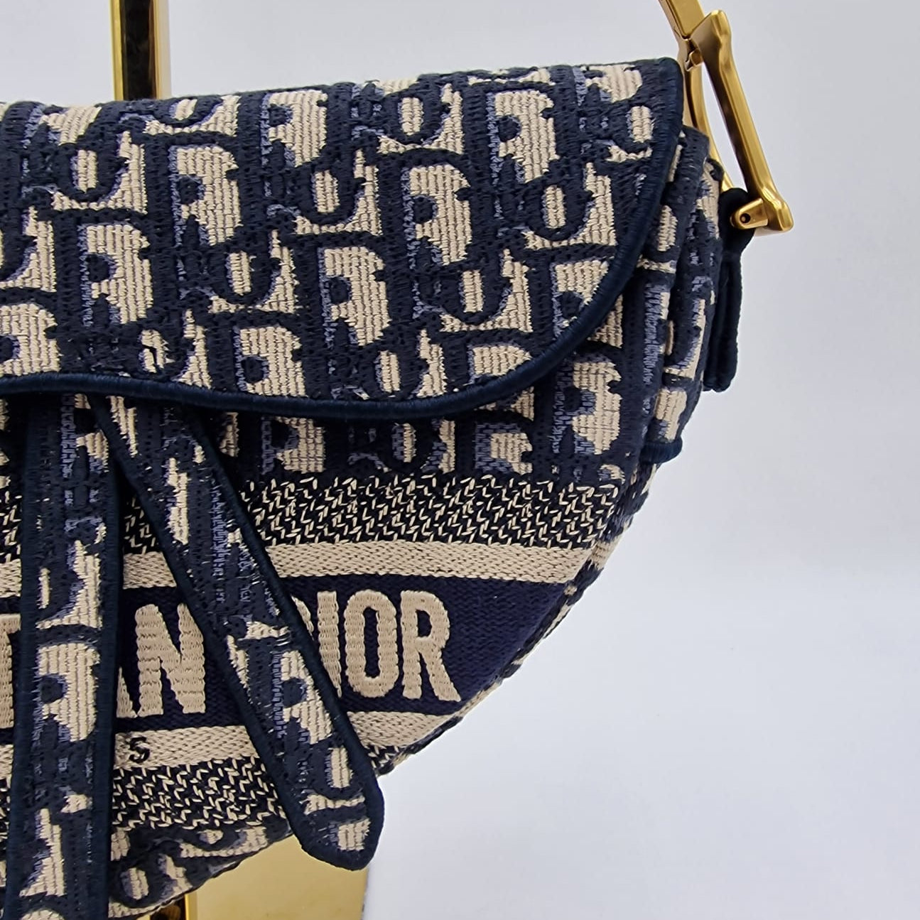 Dior Saddle Bag Blue Oblique