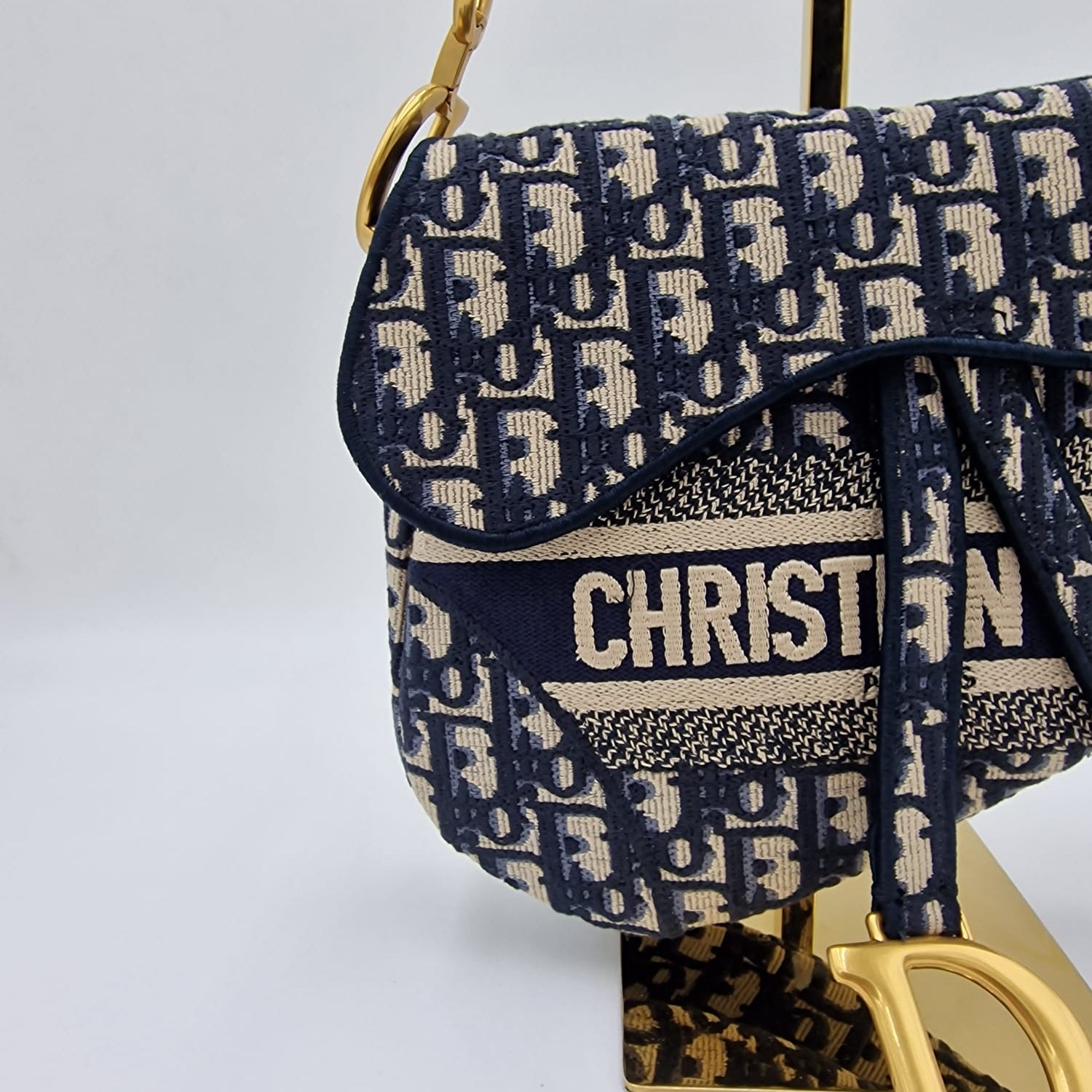 Dior Saddle Bag Blue Oblique