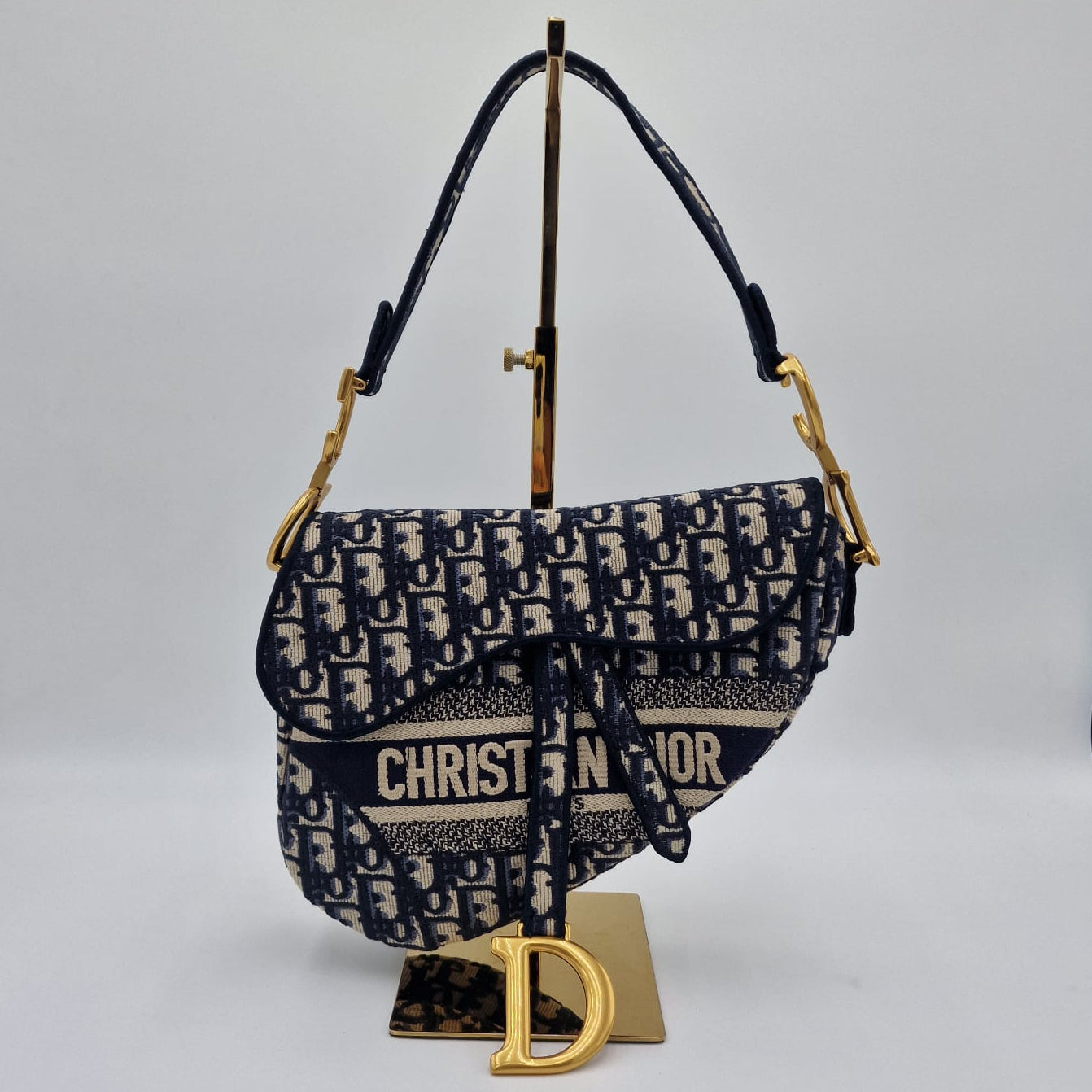 Dior Saddle Bag Blue Oblique