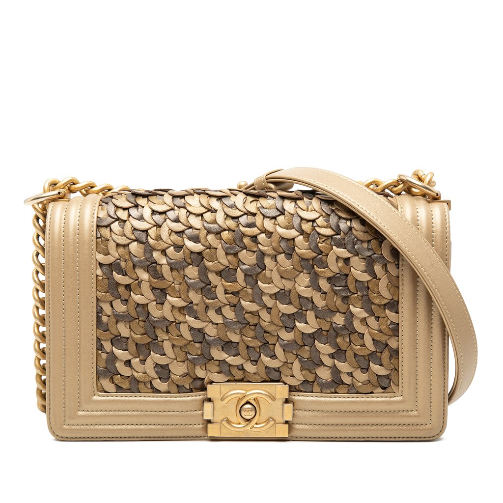 Chanel Old Medium Braided Metallic