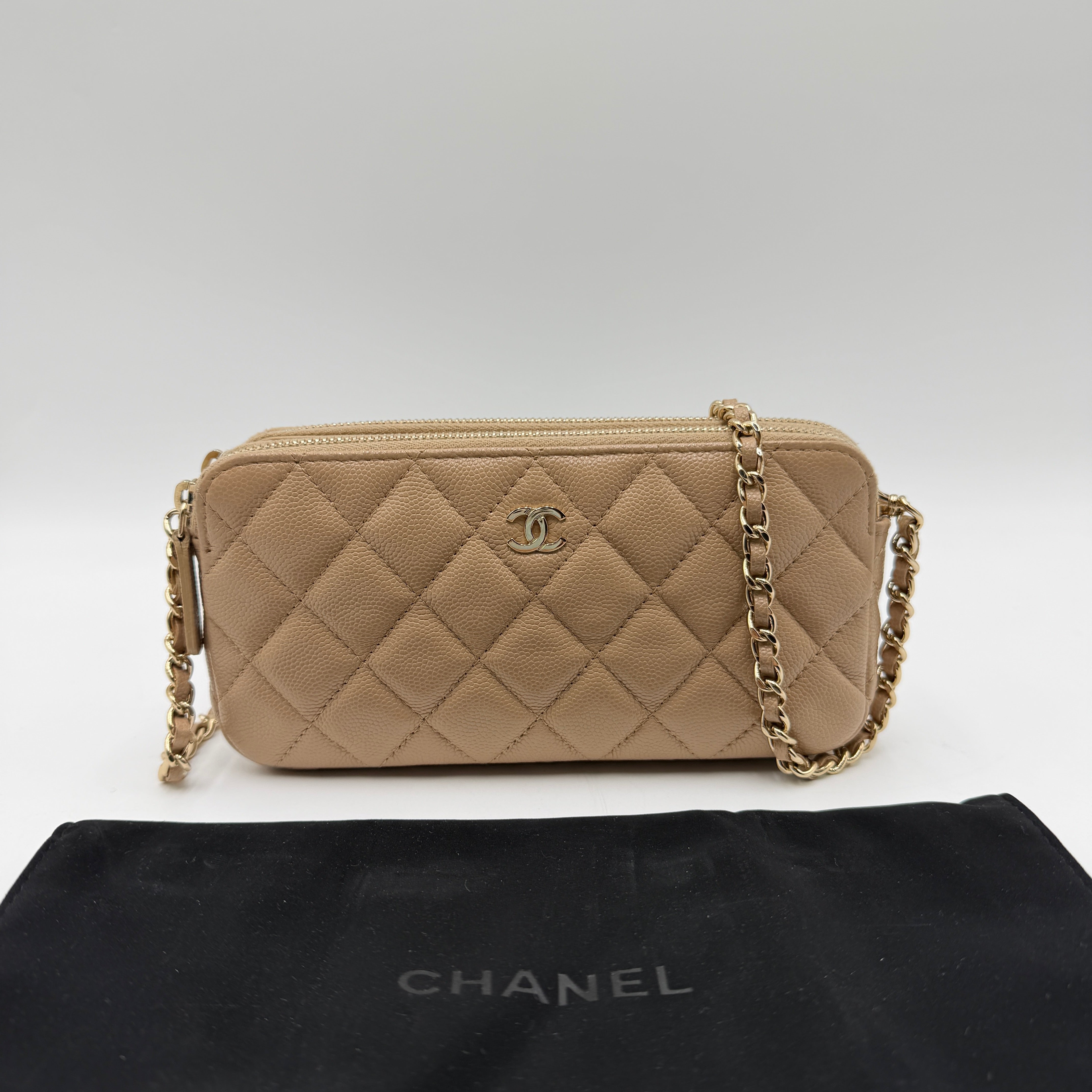 Chanel WOC Caviar Double Zip