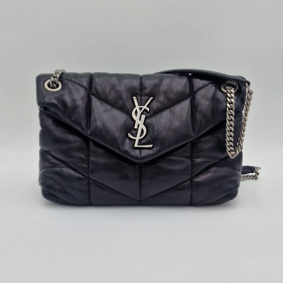 Saint Laurent Loulou Puffer Small Black