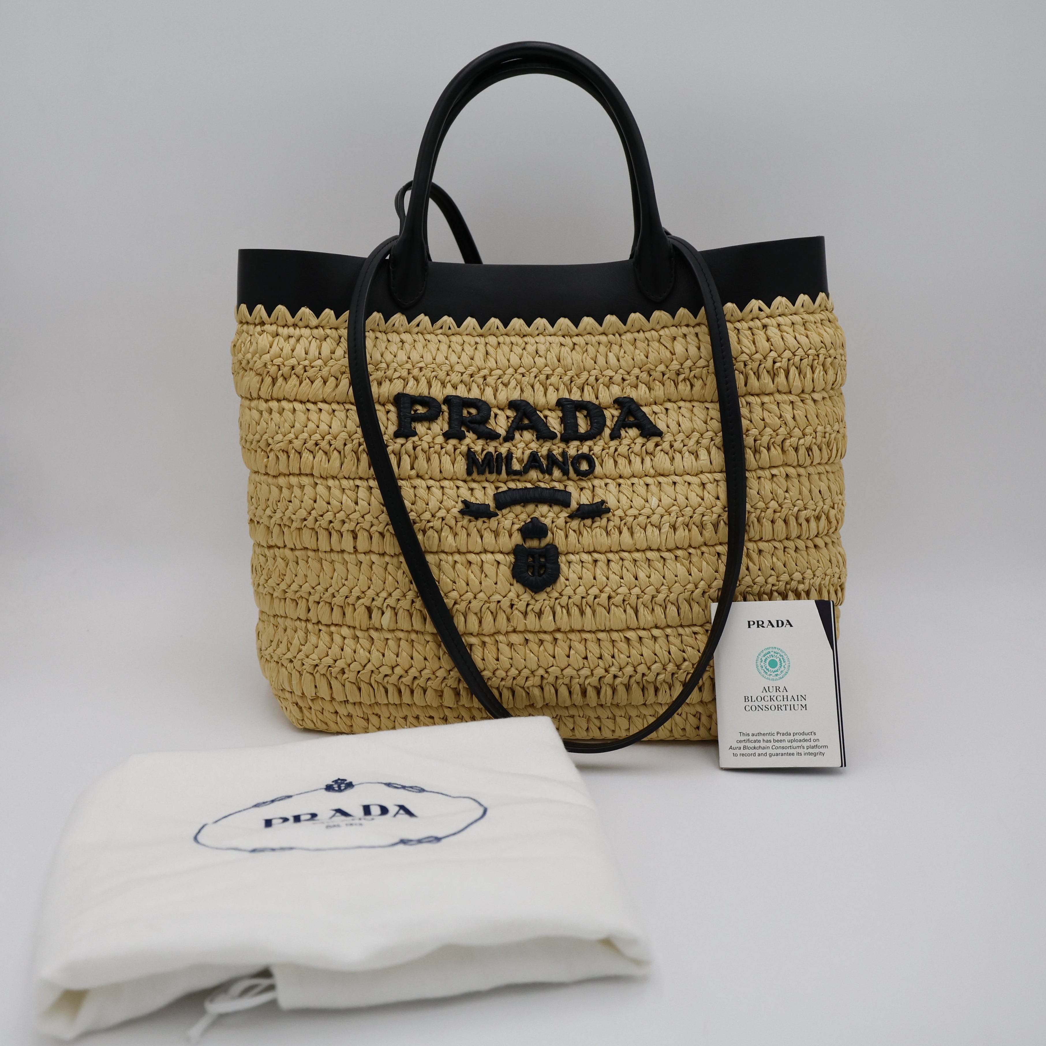 Prada Woven Tote