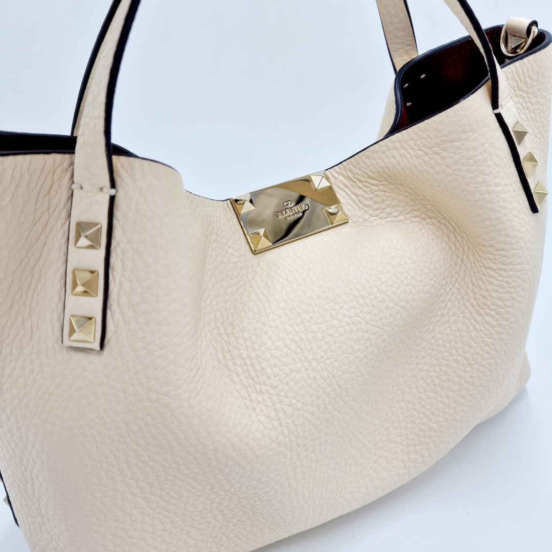 Valentino Small Rockstud Tote Bag
