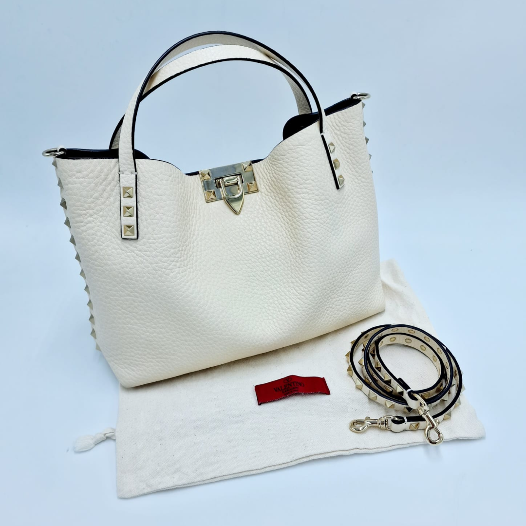 Bolso tote pequeño Rockstud de Valentino
