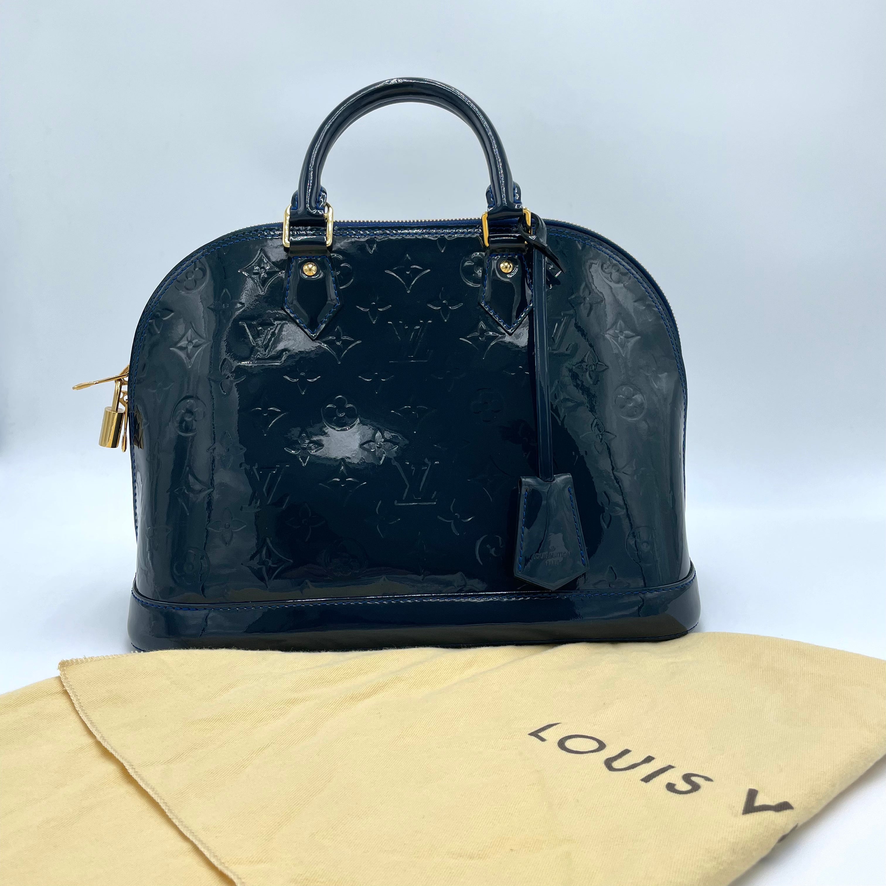 Louis Vuitton Alma GM Vernis Azul