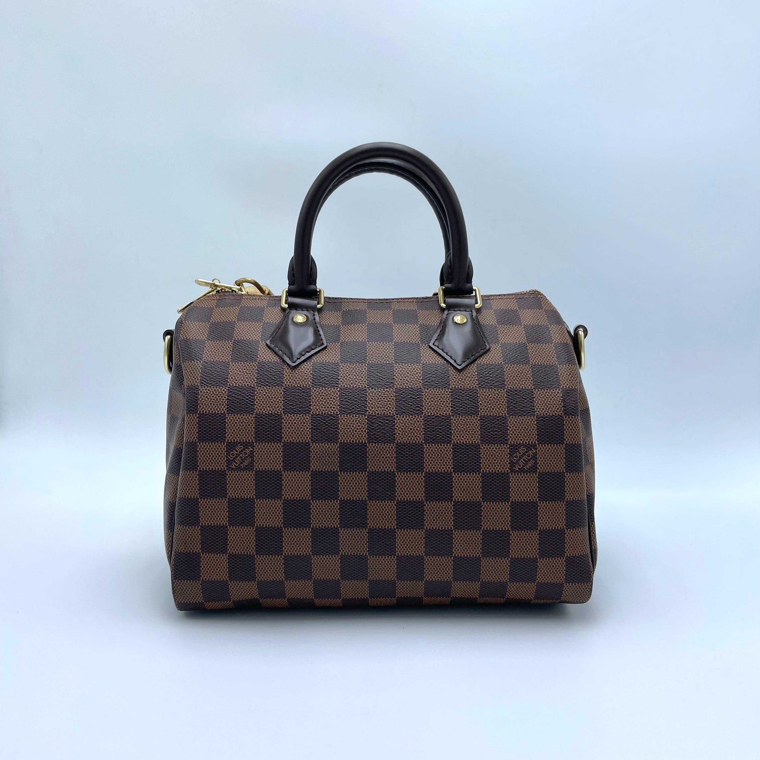 Louis Vuitton Speedy 25 Damier Ebene w/ Strap