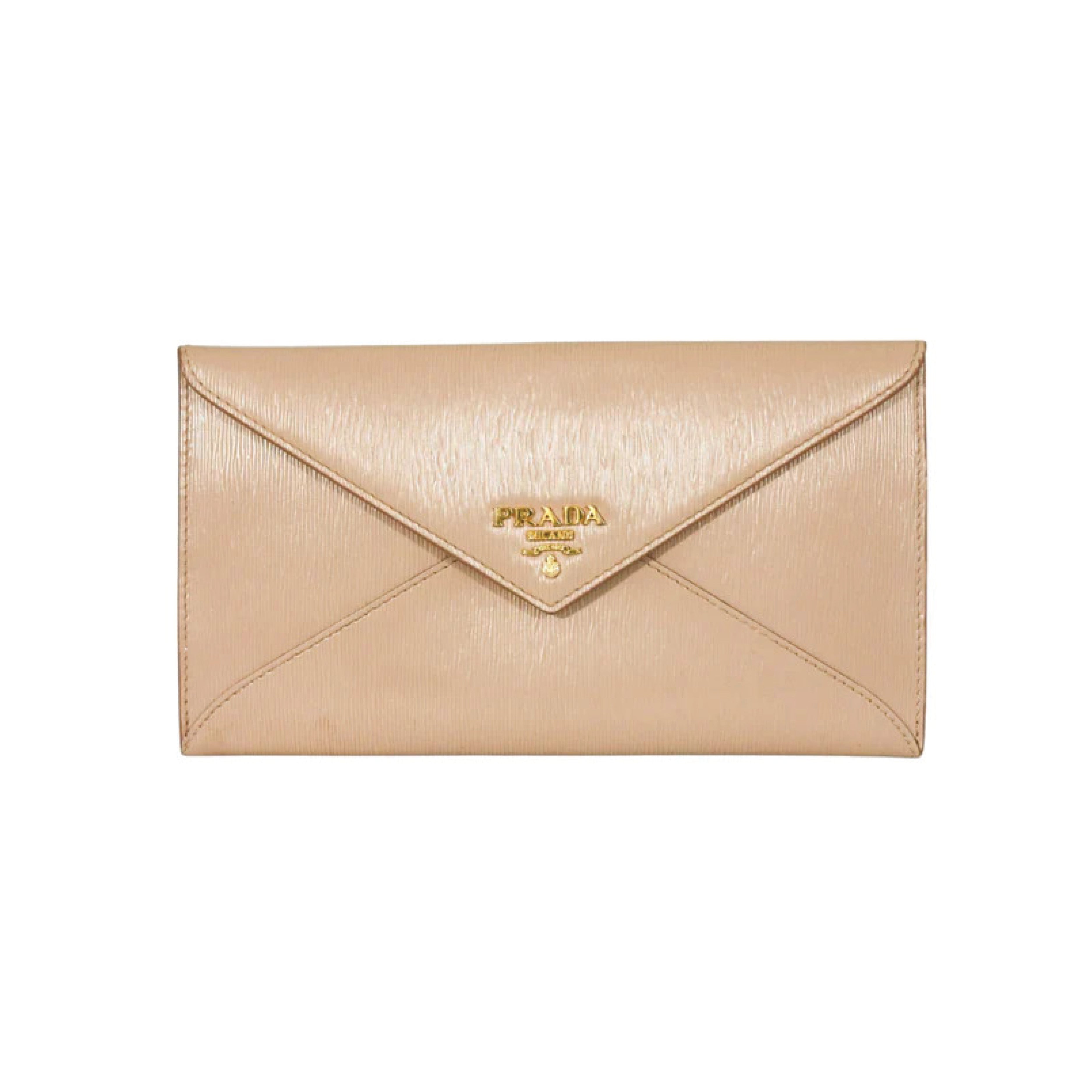 Prada Saffiano Wallet Beige