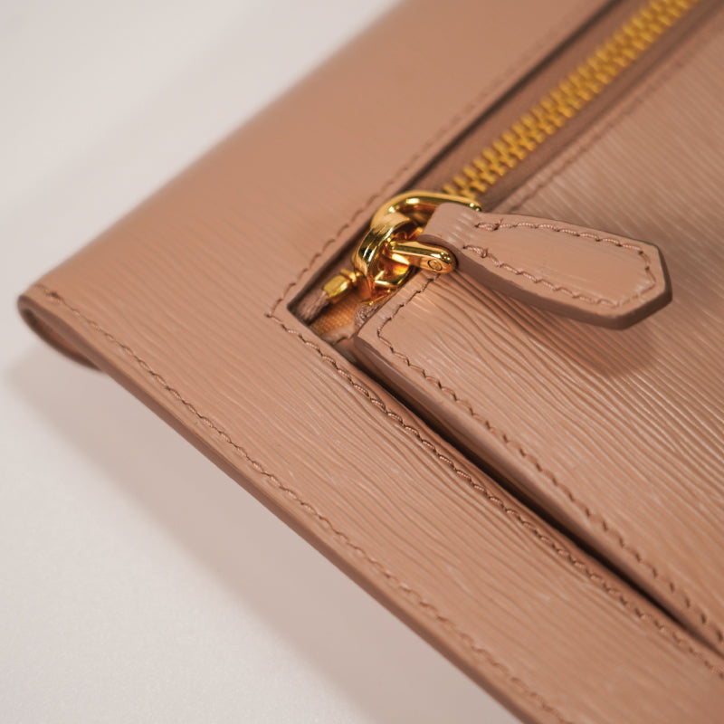 Prada Saffiano Wallet Beige