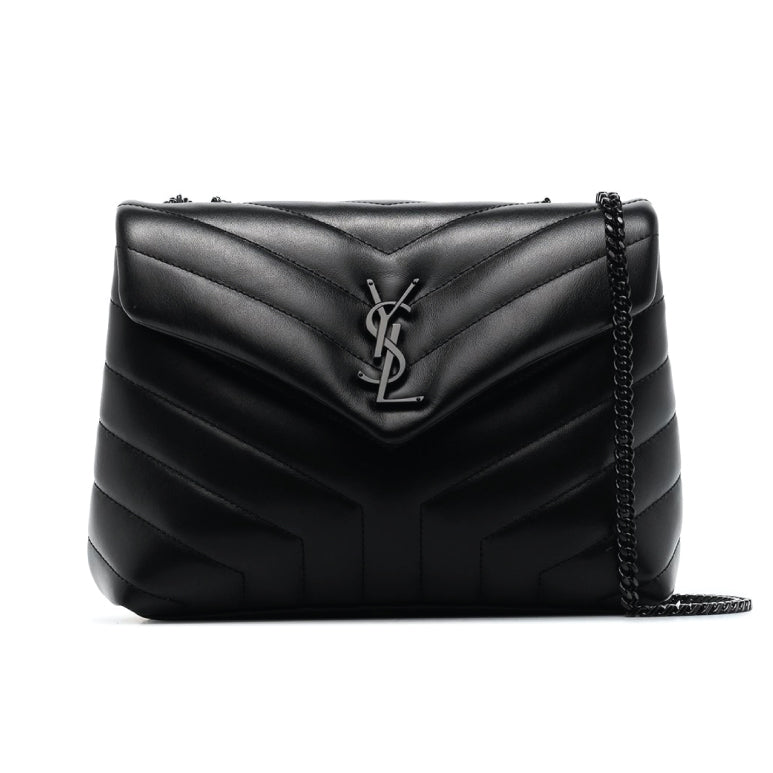 Saint Laurent Loulou Small Leather Bag Black 