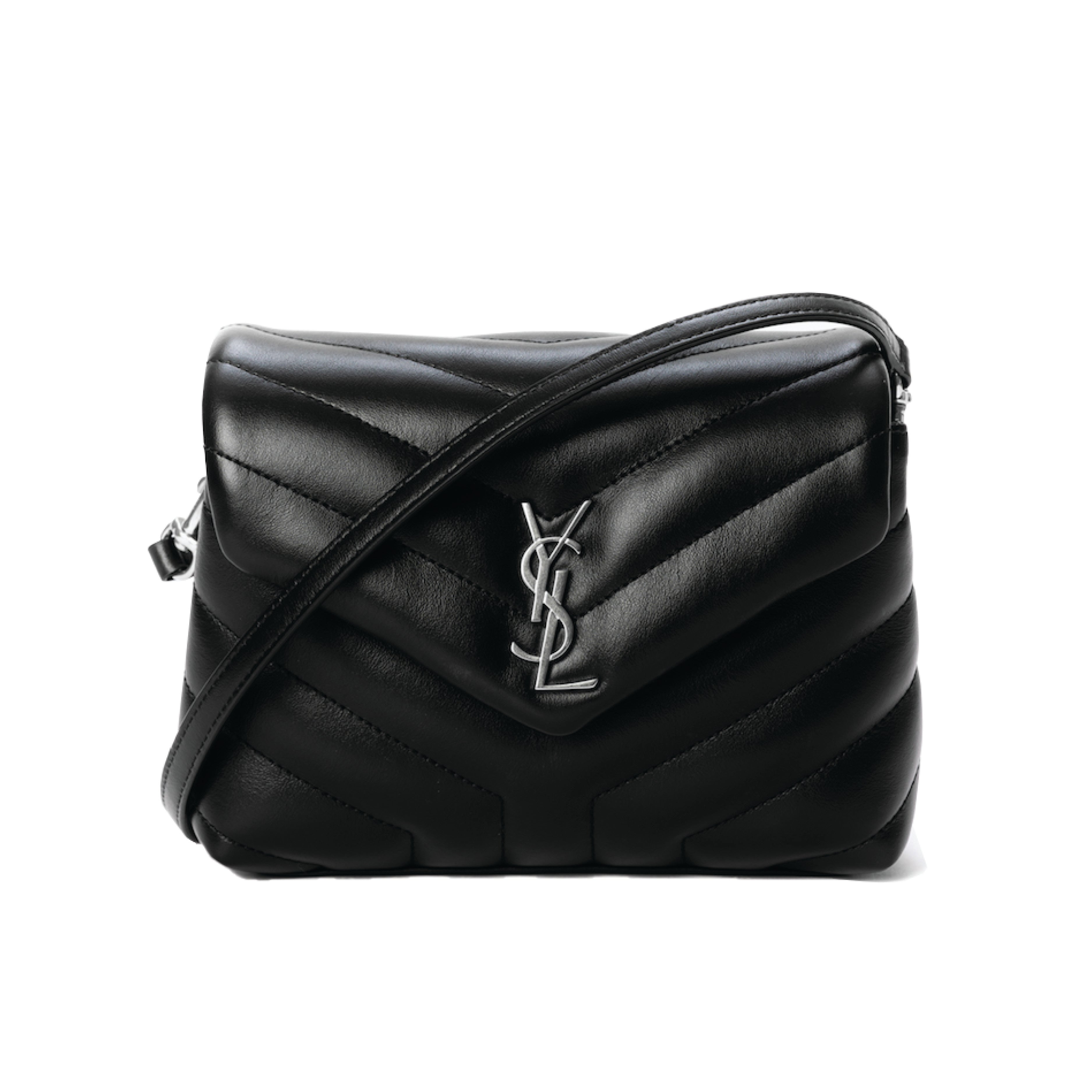 Saint Laurent Loulou Toy Leather Bag Silver
